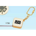 Brass Tape Measure Key Ring (Engraved)